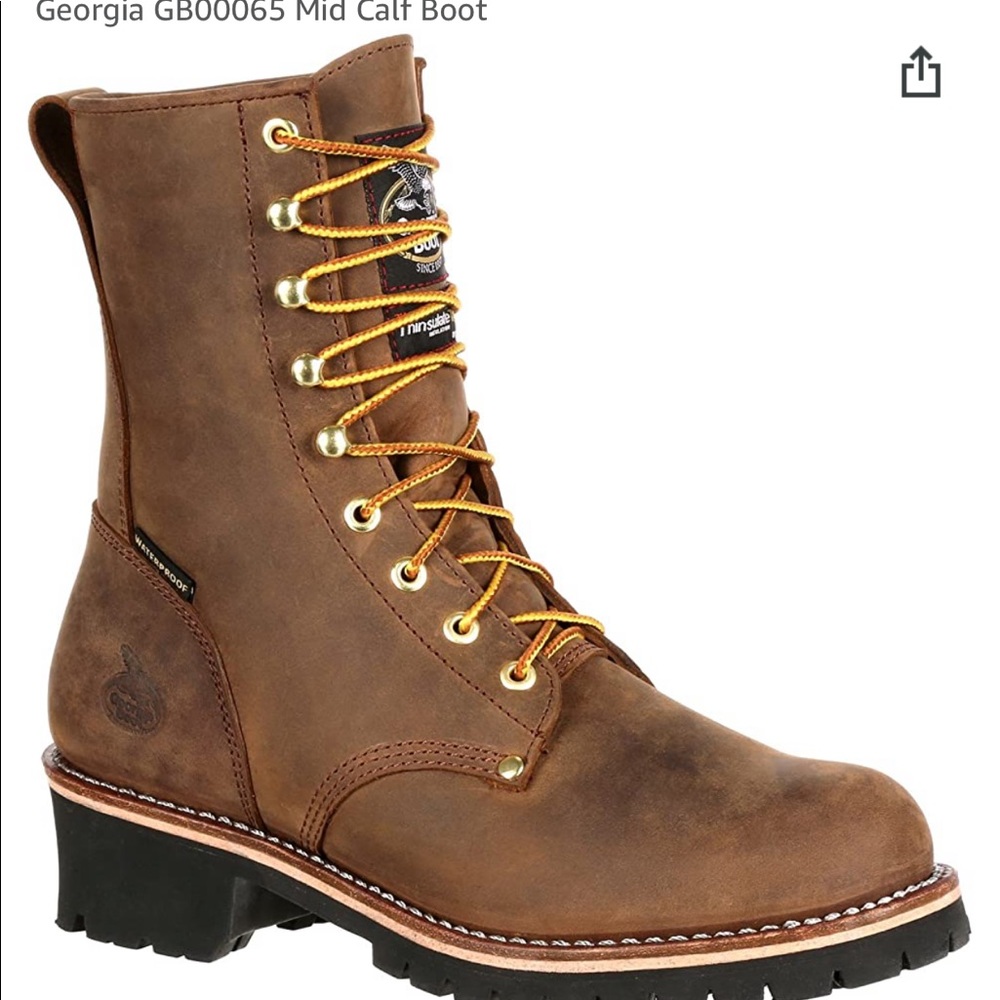 Georgia Men’s Size 10 Logger. 400G - Picture 1 of 3